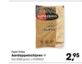 HANOS Farm Frites Aardappelschijven 2500 gram aanbieding