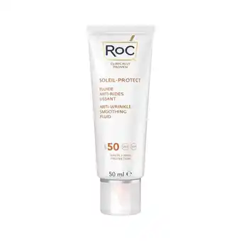 Douglas Roc soleil-protect anti-wrinkle smoothing fluid spf 50 aanbieding