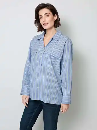 Klingel Blouse mona marine/wit aanbieding