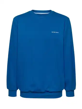 Klingel Sweatshirt van zuiver katoen roger kent royal blue aanbieding