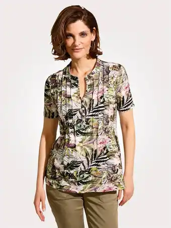 Klingel Shirt met biesjes mona olijf/berry aanbieding