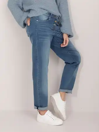 Klingel Jeans met verschillende knopen dress in blauw aanbieding