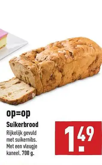 ALDI Suikerbrood 700g aanbieding