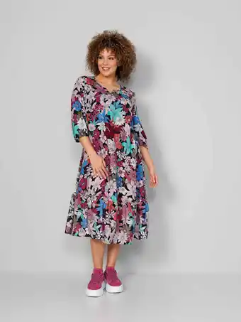 Klingel Jurk met bloemenprint miamoda multicolor aanbieding