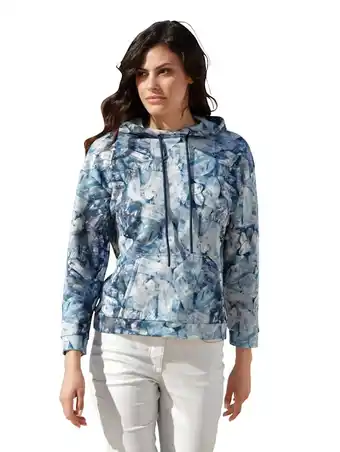 Klingel Sweatshirt met print in harmonieuze kleuren allover amy vermont lichtblauw/wit aanbieding