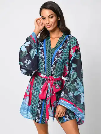 Klingel Kaftan voor naar het strand sunflair pink aanbieding