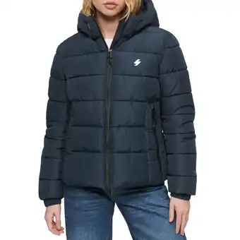 Plutosport Superdry hooded spirit sports puffer jas dames aanbieding