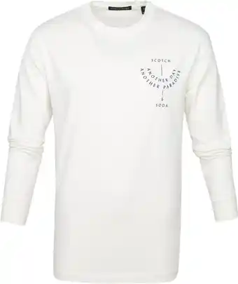 Suitable Scotch and soda longsleeve t-shirt wit aanbieding