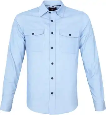 Suitable Suitable corduroy overshirt lichtblauw aanbieding