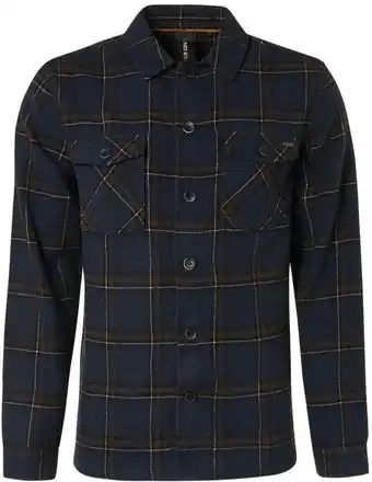 Suitable No excess overshirt ruit donkerblauw aanbieding