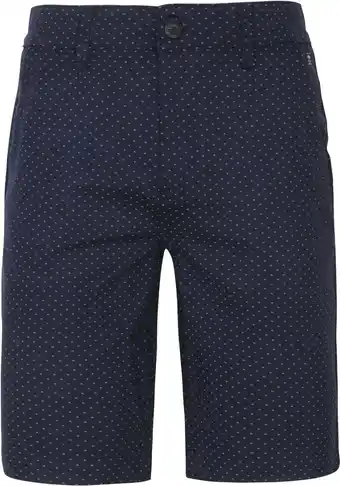 Suitable Petrol short miniprint donkerblauw aanbieding