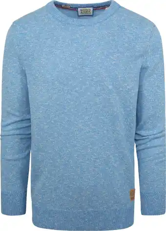 Suitable Scotch and soda pullover melange lichtblauw aanbieding