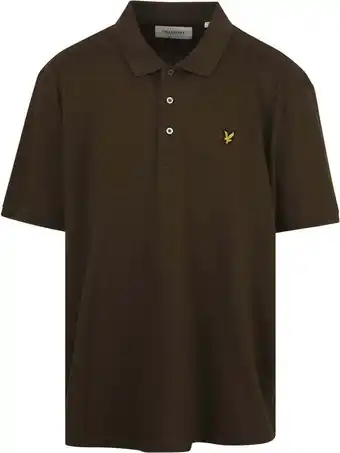 Suitable Lyle and scott polo olijfgroen aanbieding