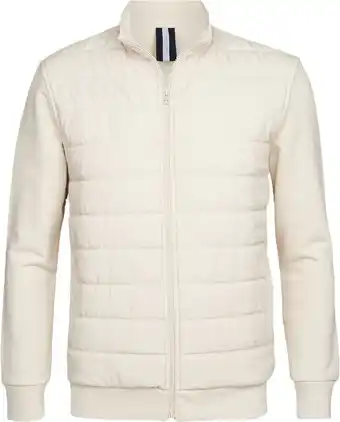 Suitable Profuomo padded zip vest ecru aanbieding