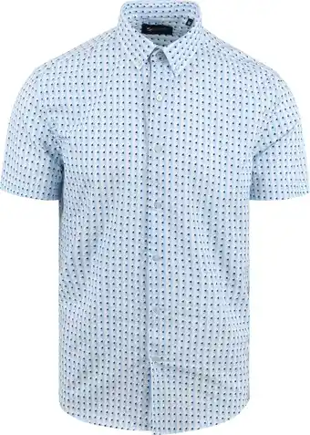 Suitable Suitable short sleeve overhemd print blauw aanbieding