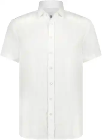 Suitable State of art short sleeve overhemd linnen wit aanbieding