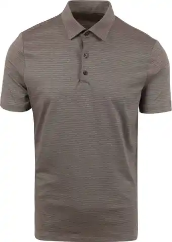 Suitable Desoto poloshirt bruin print aanbieding