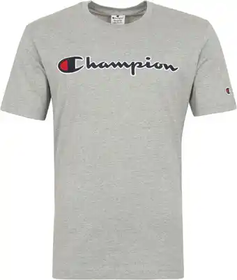 Suitable Champion t-shirt logo grijs aanbieding