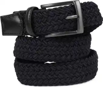 Suitable Gardeur geweven riem donkerblauw aanbieding