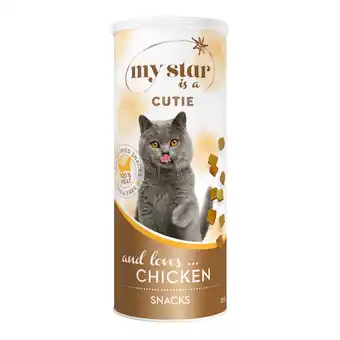 Zooplus 3 x 25 g my star is a cutie - kip freeze dried snack kat aanbieding