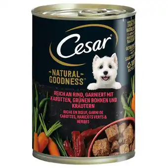 Zooplus Cesar natural goodness hondenvoer - rund (24 x 400 g) aanbieding