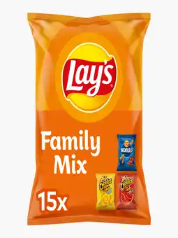 Flink Lay's family mix chips 15 minizakjes aanbieding
