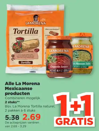 PLUS Alle La Morena Mexicaanse producten 2 stuks aanbieding