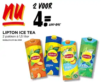 Jumbo LIPTON ICE TEA 2 pakken à 1,5 liter aanbieding