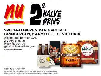 Jumbo SPECIAALBIEREN VAN GROLSCH, GRIMBERGEN, KARMELIET OF VICTORIA aanbieding