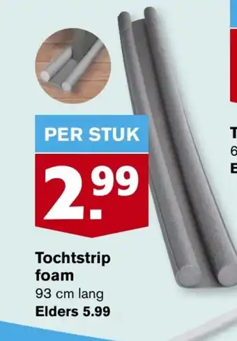 Hoogvliet Tochtstrip foam aanbieding