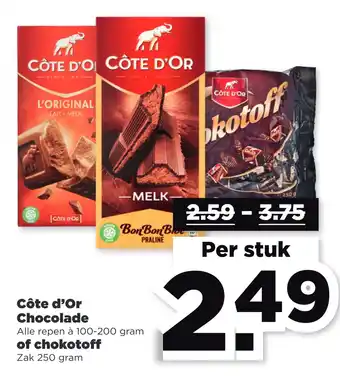 PLUS Côte d'or chocolade aanbieding