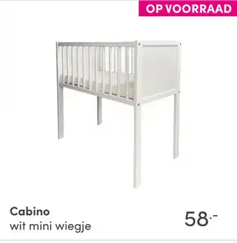 Baby & Tiener Cabino Mini wiegje wit aanbieding