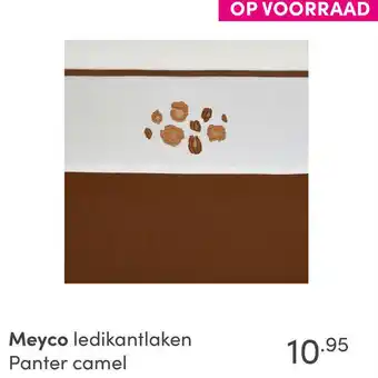 Baby & Tiener Meyco Ledikantlaken Panter caramel aanbieding