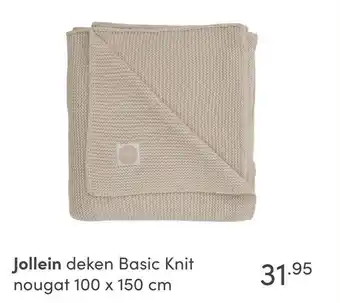 Baby & Tiener Jollein Deken Basic Knit aanbieding