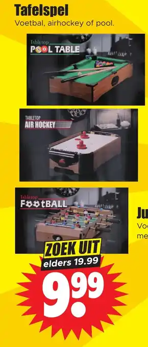 Dirk Tafelspel aanbieding