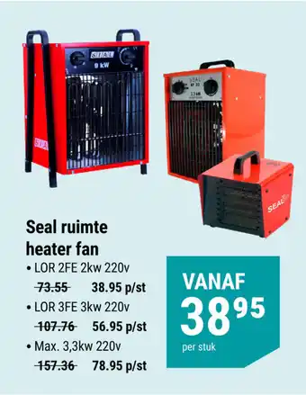 Pontmeyer Seal ruimte heater fan aanbieding