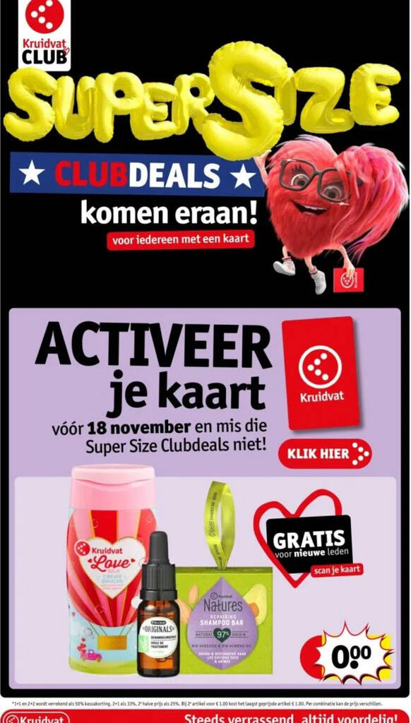 ACTIVEER je kaart aanbieding bij Kruidvat