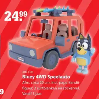 Marskramer Bluey 4WD Speelauto aanbieding