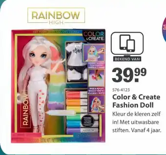 Marskramer Color & Create Fashion Doll aanbieding