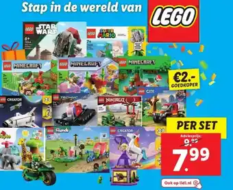 Lidl Stap in de wereld van lego aanbieding