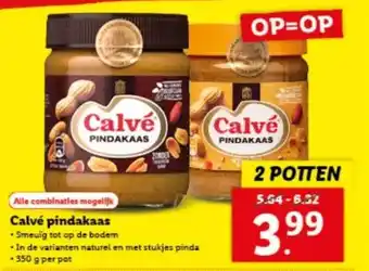Lidl Calvé pindakaas aanbieding