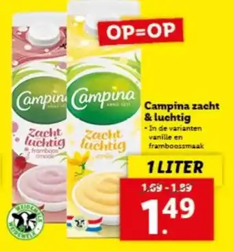 Lidl Campina zacht & luchtig aanbieding