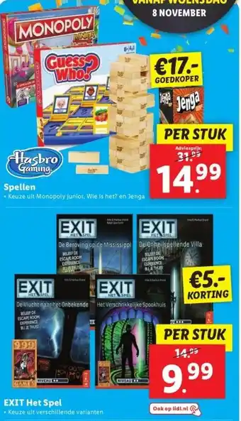 Lidl Spellen aanbieding
