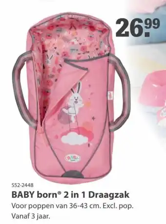 Marskramer BABY born 2 in 1 Draagzak aanbieding