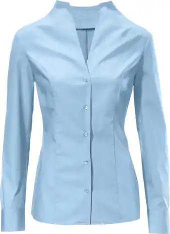 Heine Blouse met opstaande kraag in bleu van heine aanbieding