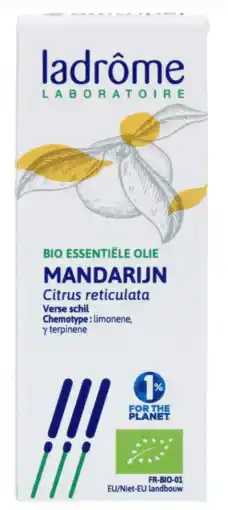 De Online Drogist Ladrôme mandarijn olie bio 10ml aanbieding