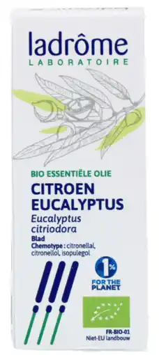 De Online Drogist Ladrôme citroen eucalyptus olie bio 10ml aanbieding