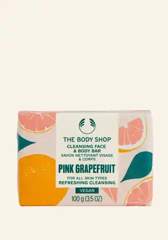 The Body Shop The body shop pink grapefruit cleansing face & body bar 100 g aanbieding