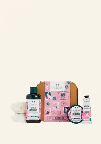 The Body Shop The body shop bloom & glow british rose essentials gift aanbieding