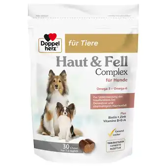 Zooplus 2x90g doppelherz skin & coat complex aanvullende voeding voor honden aanbieding